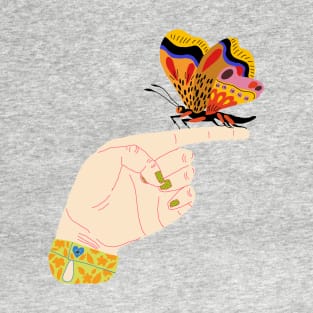 Butterfly on a finger T-Shirt